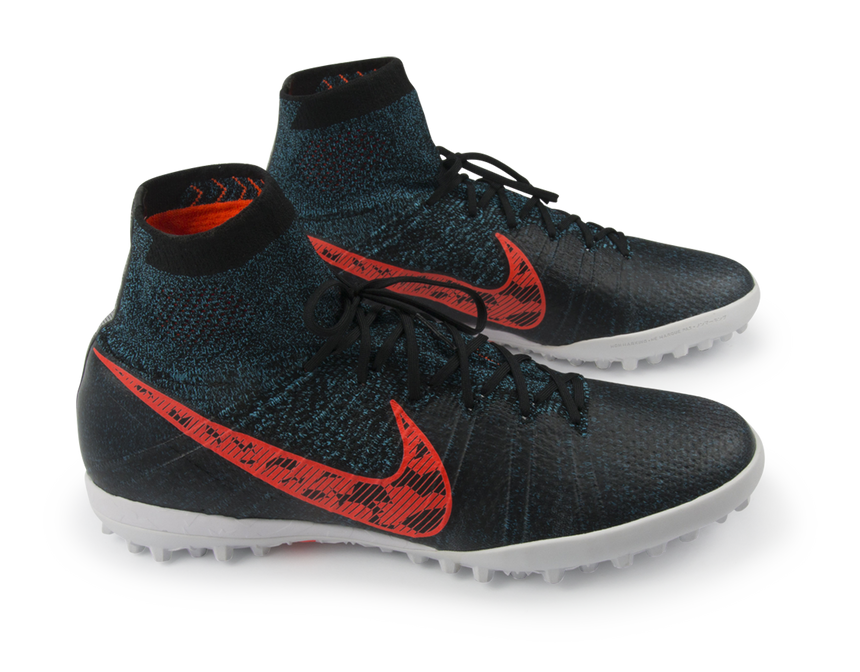 Nike Men's Elastico Superfly Turf Soccer Shoes Black/Total Crimson/Total Crimson