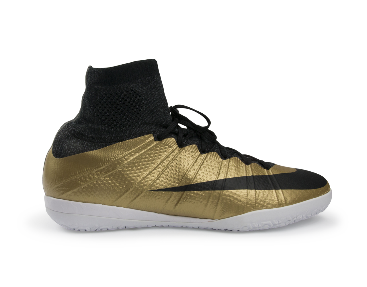Nike Men's MercurialX Proximo Indoor Soccer Shoes  Metallic Gold/Black/Tour Yellow