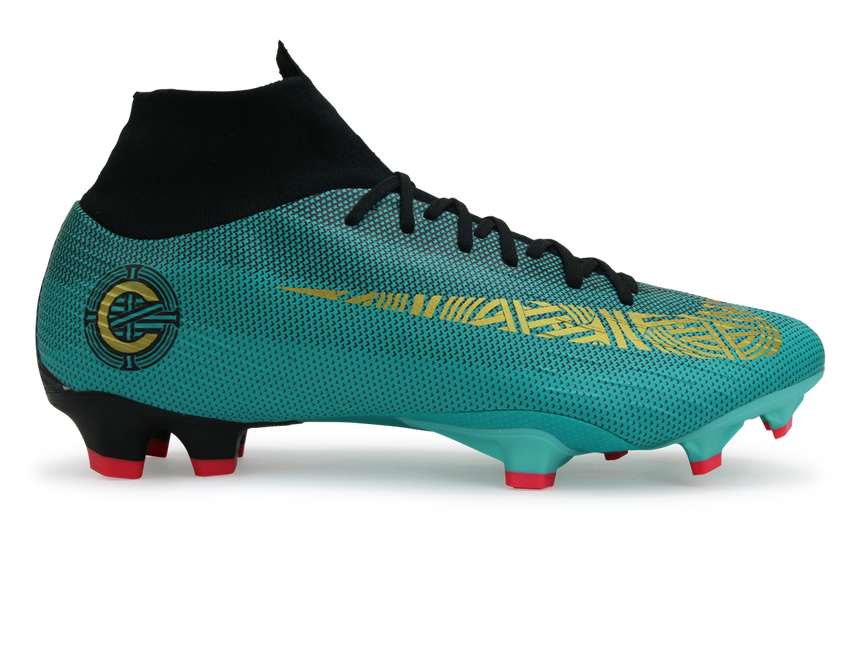 Nike Men's Mercurial CR7 Superfly 6 Pro FG Clear Jade/Hyper