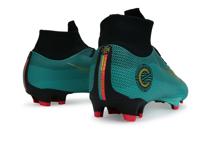 Nike Men's Mercurial CR7 Superfly 6 Pro FG Clear Jade/Hyper Turquoise