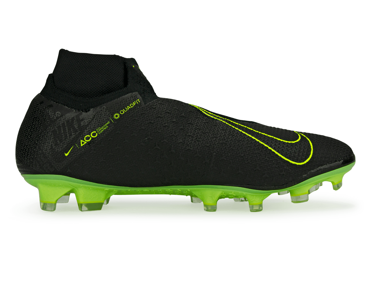 Nike Men s Phantom VSN Elite DF FG MG Black Volt 7.5
