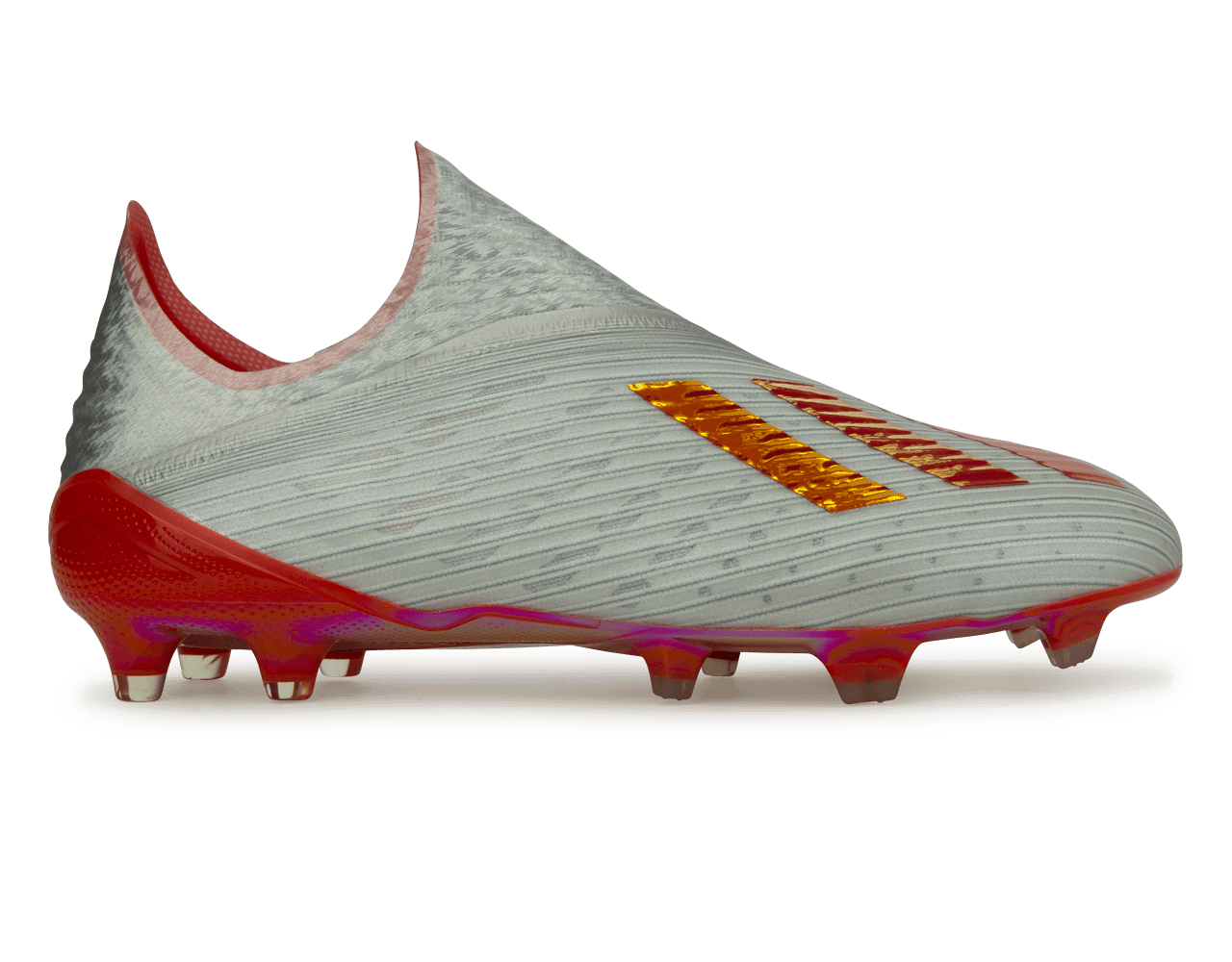 adidas Men s X 19 FG Silver Metallic High Res Red Cloud White