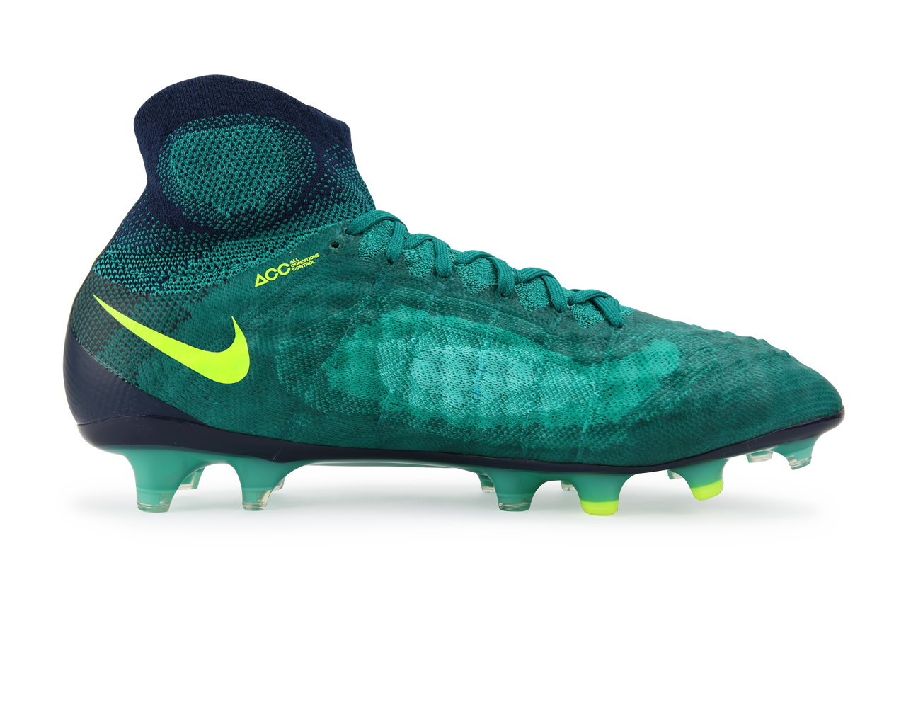 Nike Men s Magista Obra II FG Rio Teal Volt Obsidian Clear Jade Azteca Soccer