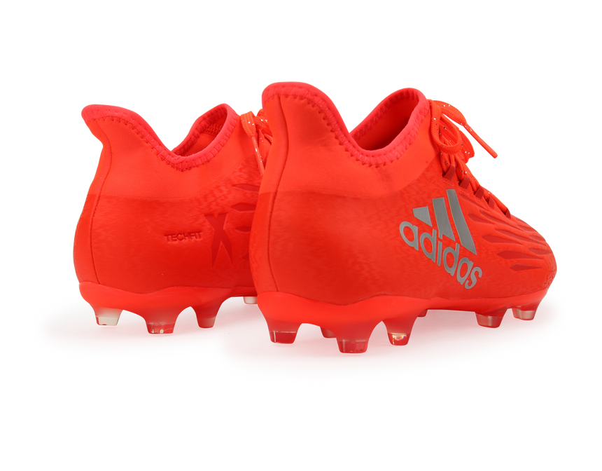 adidas Men's X 16.2 FG/AG Solar Red/Metalic Silver