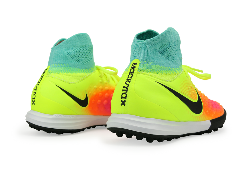 Nike Kids MagistaX Proximo Turf Soccer Shoes Volt/Black/Total Orange