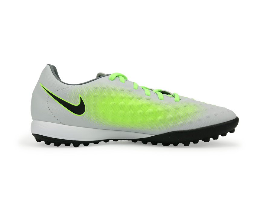 Nike Men's MagistaX Onda II Turf Soccer Shoes Pure Platinum/Black/Ghost Green