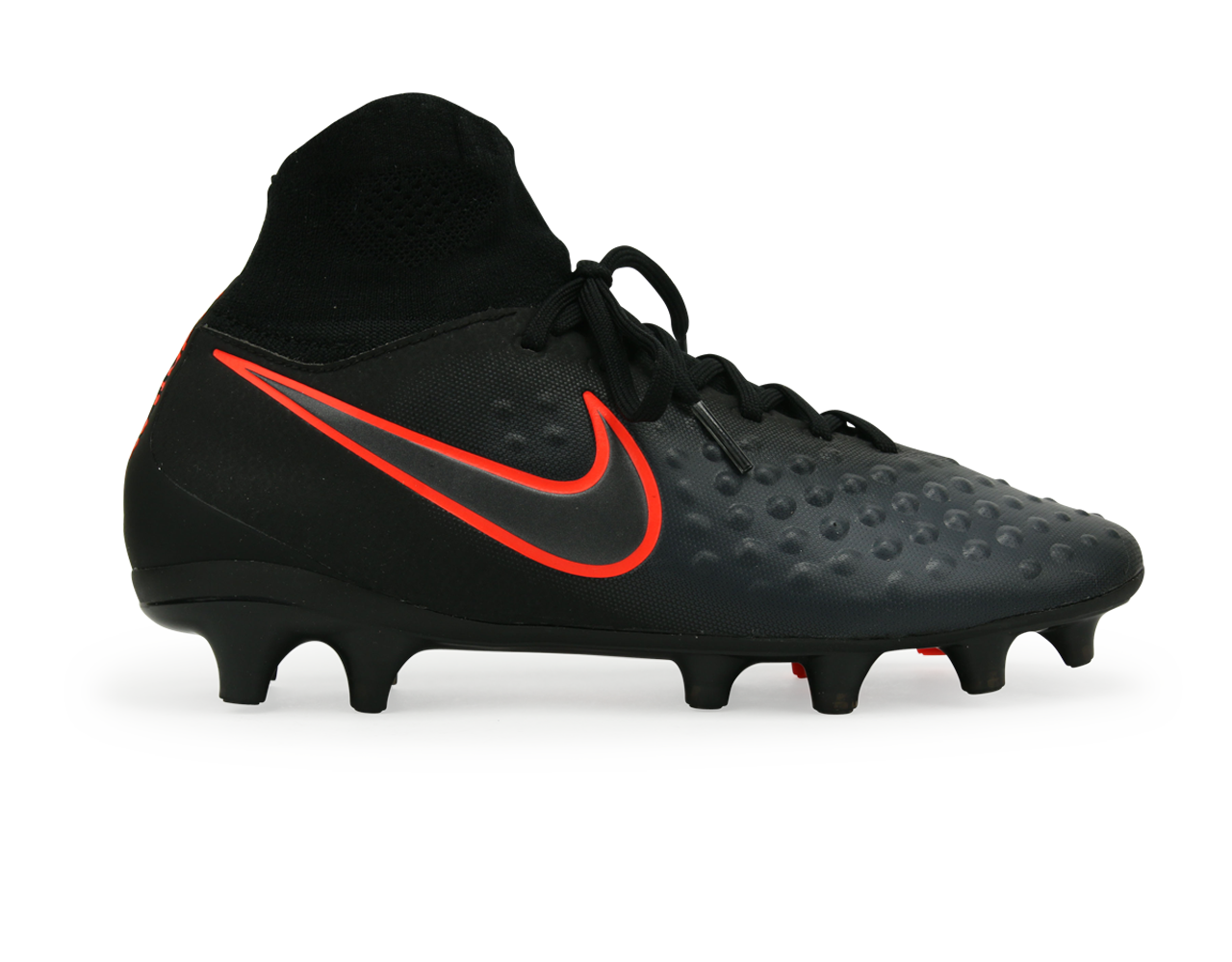 Nike Kids Magista Obra II FG Black Total Crimson Azteca Soccer