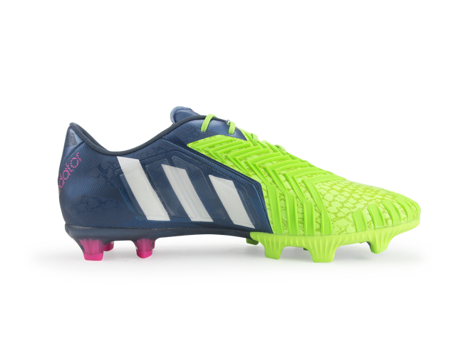 adidas Men s Predator Instinct FG Rich Blue Running White Neon Green Azteca Soccer