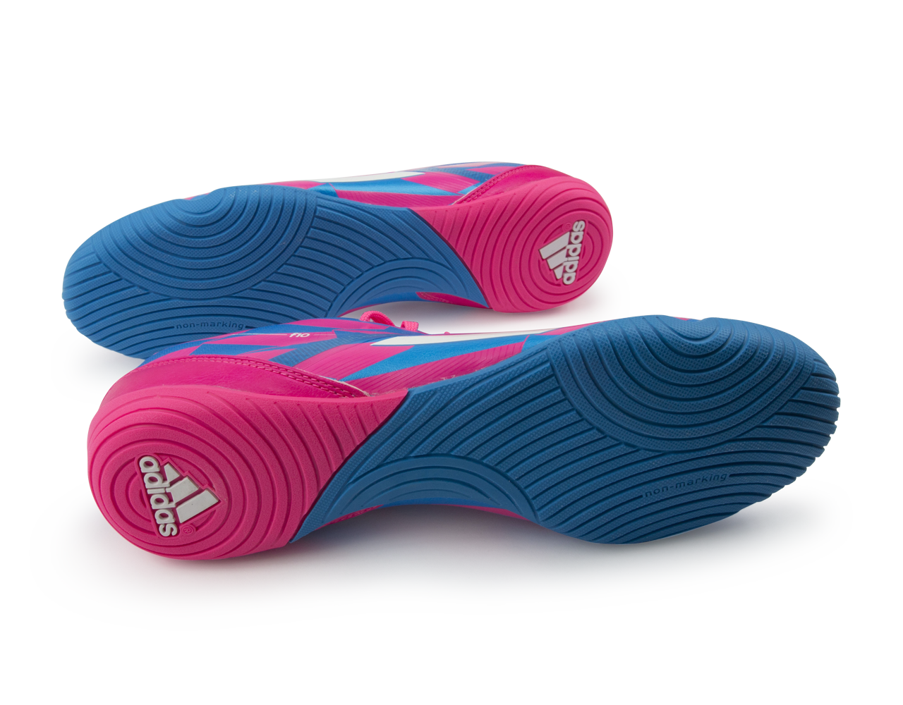 Adidas Men s F10 Messi Indoor Soccer Shoes Solar Pink White Solar Bl Azteca Soccer