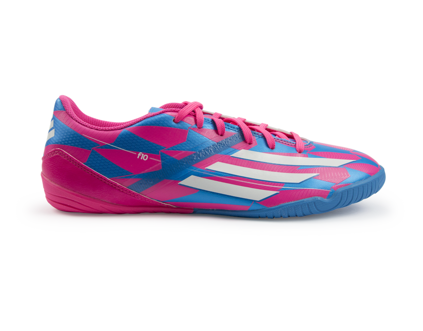 Adidas Men's F10 (Messi) Indoor Soccer Shoes Solar Pink/White/Solar Bl –  Azteca Soccer