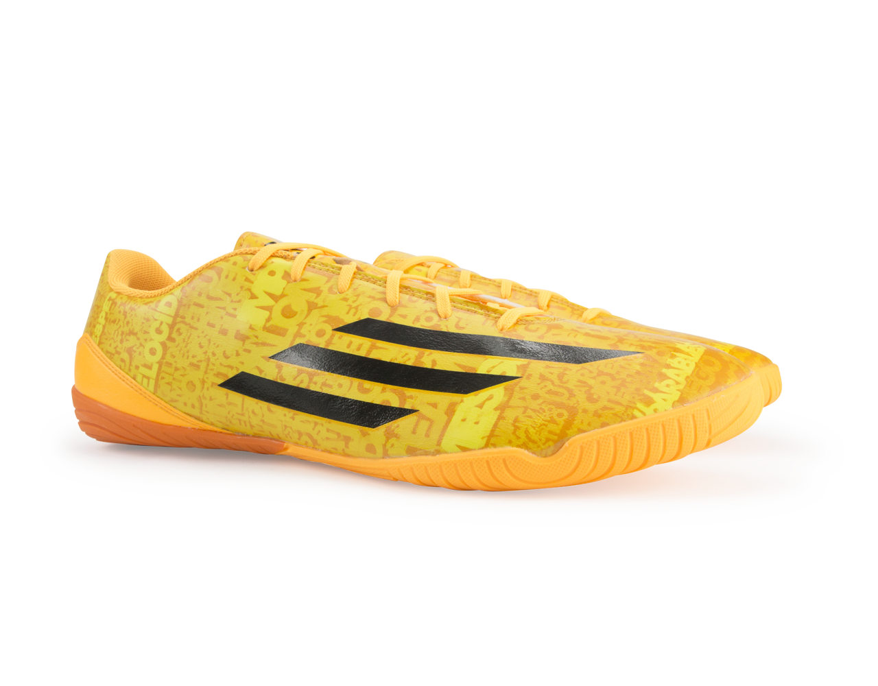 adidas Men's F10 Indoor Soccer Shoes Messi Solar Gold/Black