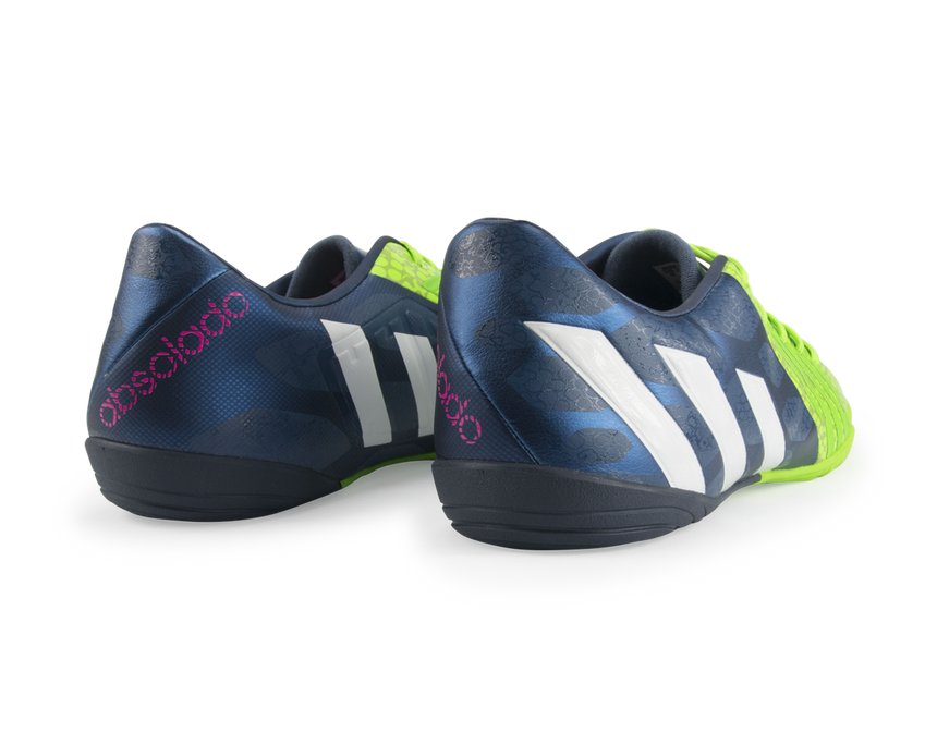 adidas Men's Predator Absolado Instinct Indoor Soccer Shoes Rich Blue/Running White/Neon Green