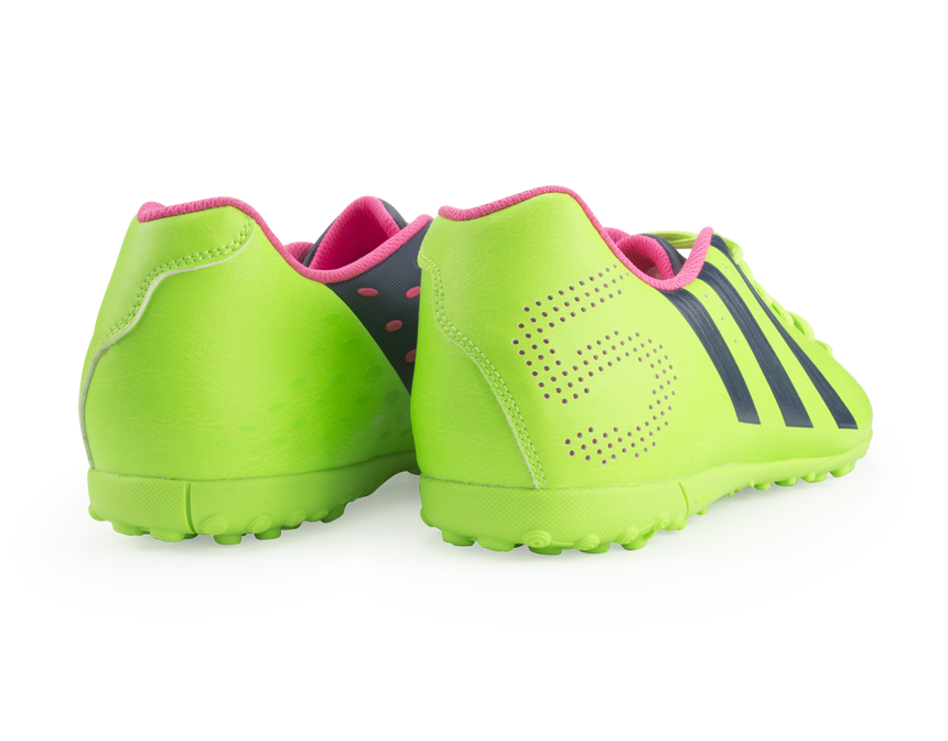 adidas Men's Freefootball X-ite Indoor Soccer Shoes  Neon Green/Rich Blue