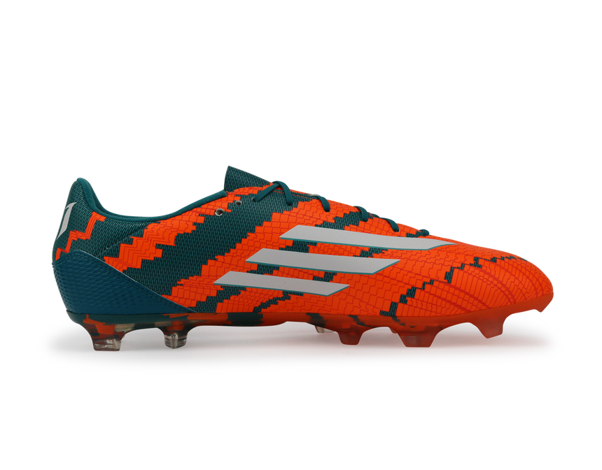 adidas Men's Messi 10.2 FG Power Teal/White/Solar Orange