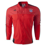 adidas Men's FC Bayern Munich Anthem Jacket Red/Dark Grey/Black