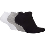 Nike Everyday Plus Cushioned 3 Pair Socks Black/White/Grey Back