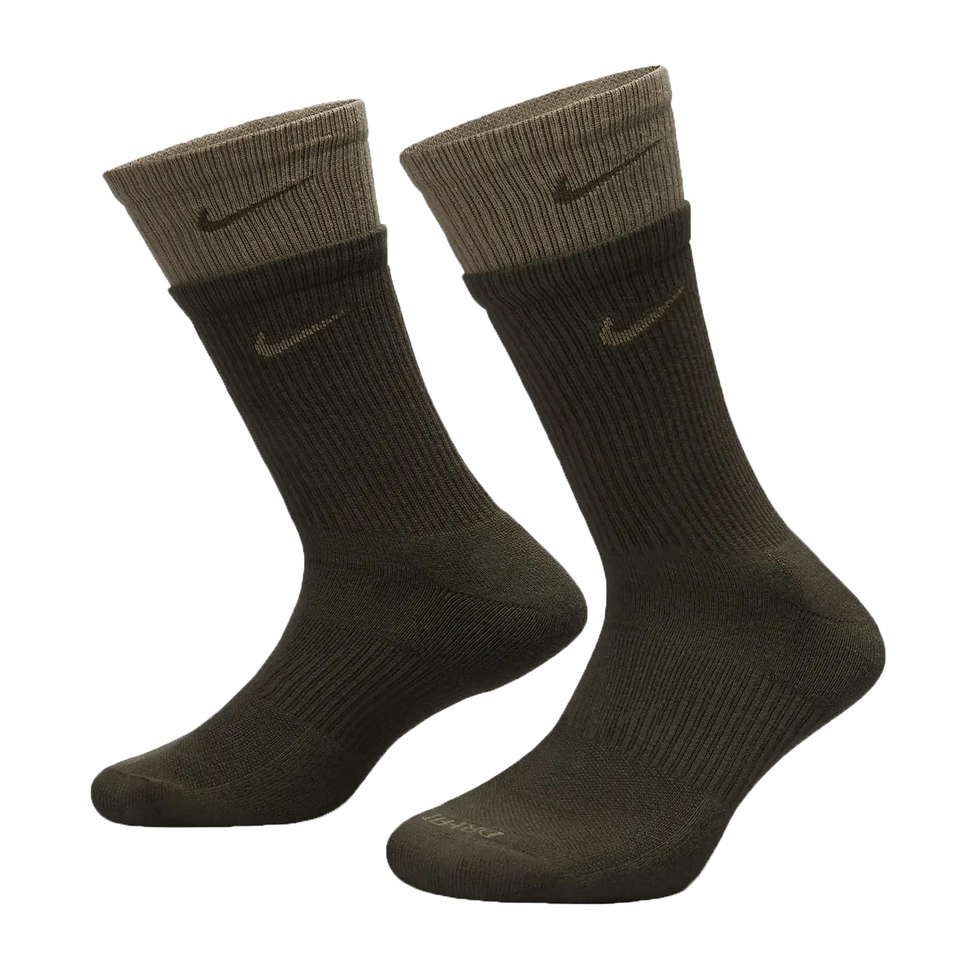 Nike Everyday Plus Cushioned Socks Brown/Olive