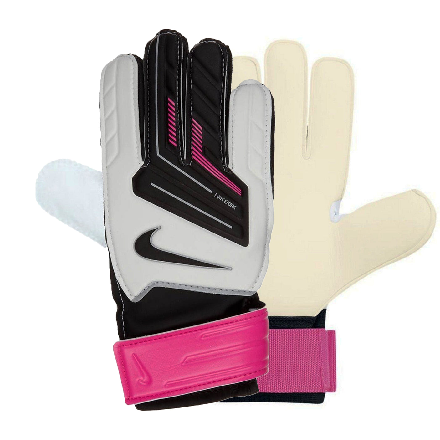 Nike Kids Goalkeeper Grip Gloves White/Black/Pink Main