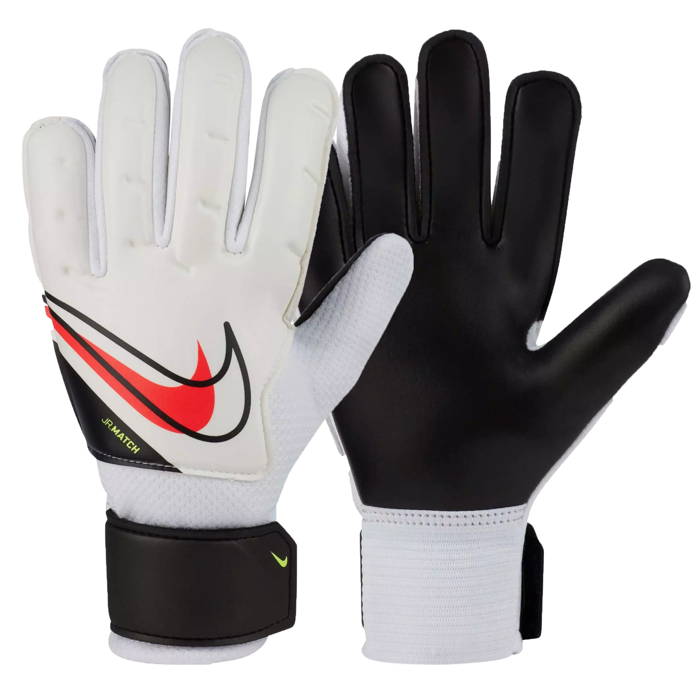 Nike Kids Goalkeeper Match Gloves White/Black/Red Front