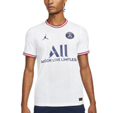 Nike Mens PSG 2021/22 Dri-Fit ADV Fourth Match Jersey White/Navy Front