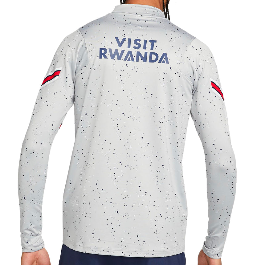 Nike Mens PSG Strike Drill Top 2022 Grey/Navy Back