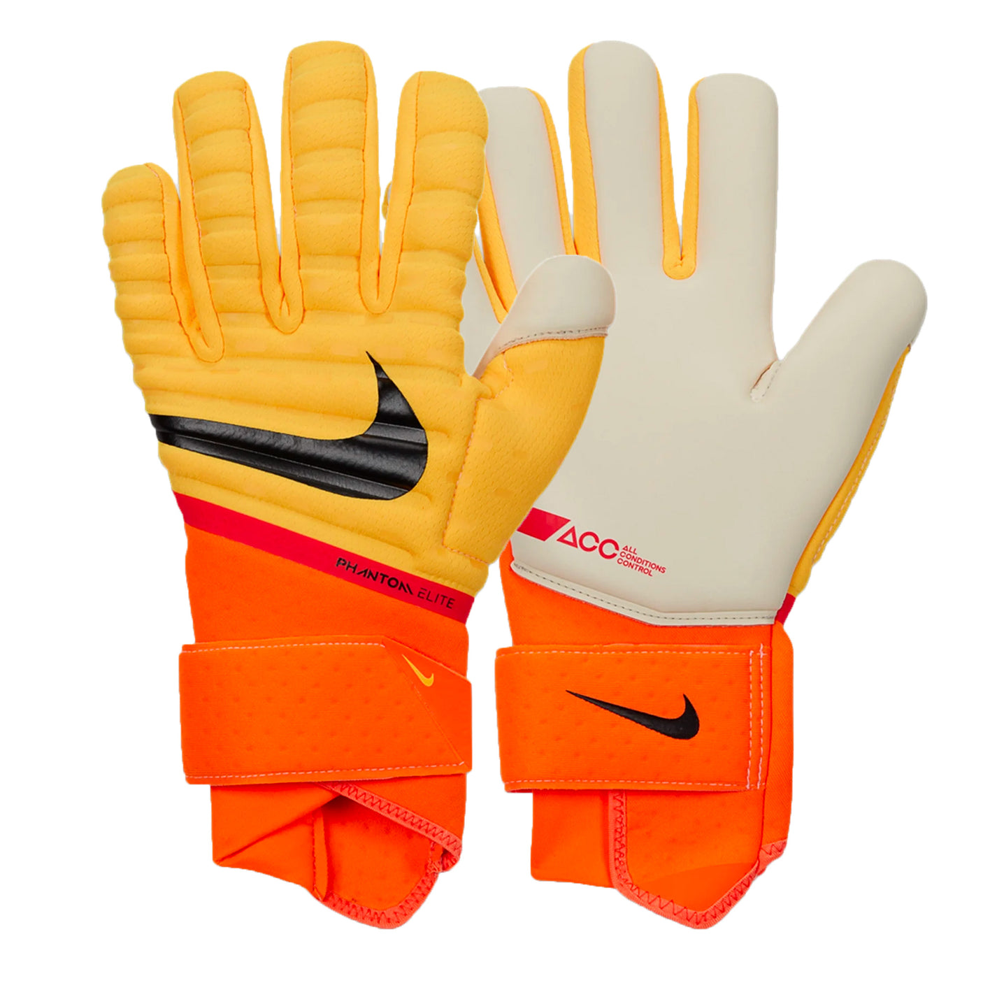 Nike Mens Phantom Elite Goalkeeper Gloves Orange/White/Black Front