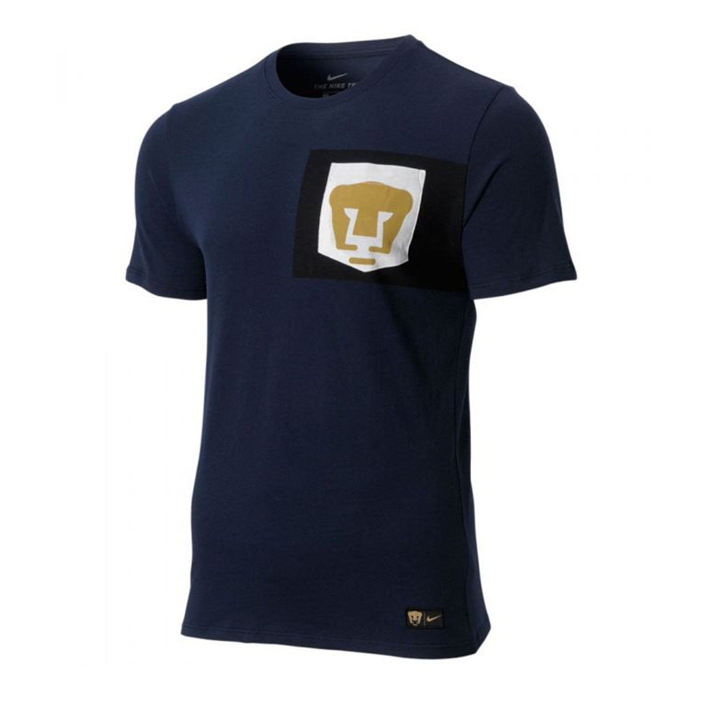 Nike Mens Pumas UNAM Crest T-Shirt Navy/White Front