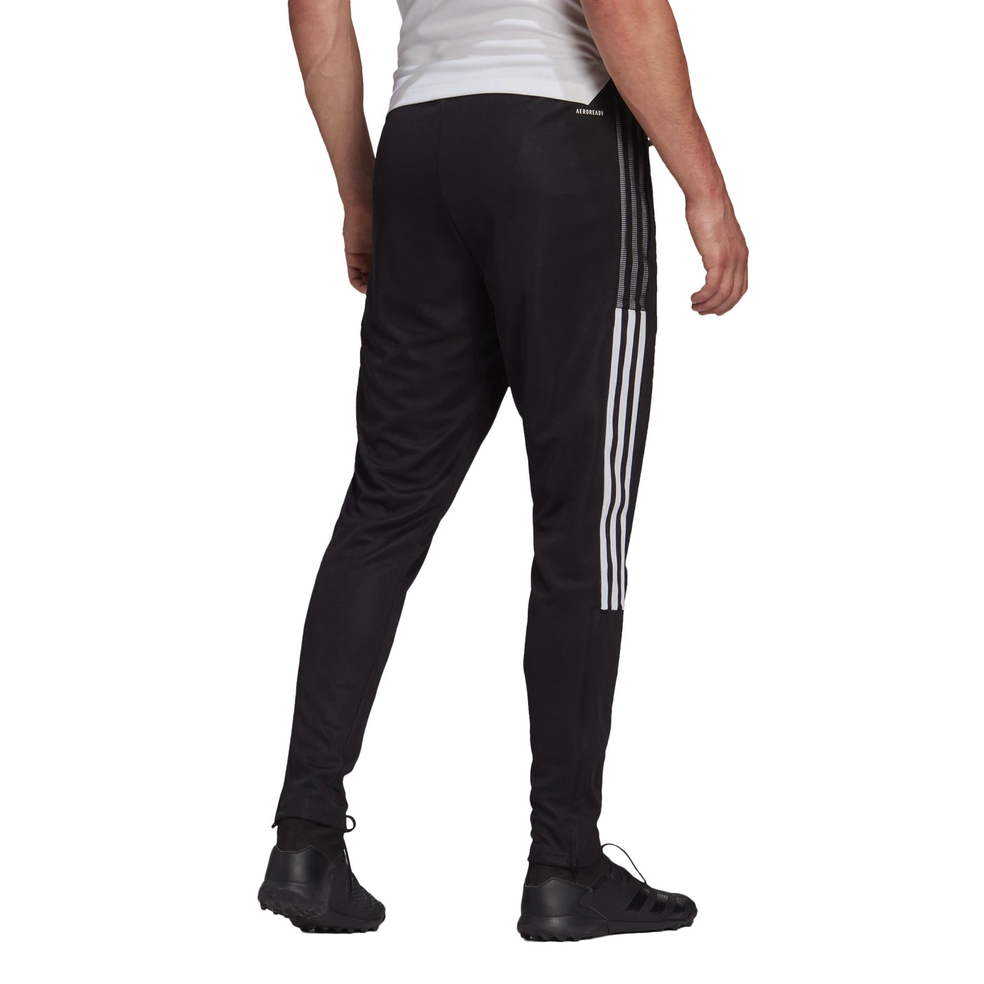 Adidas Aeroready Track Pants Women's XS Black Tapered Zip Ankle