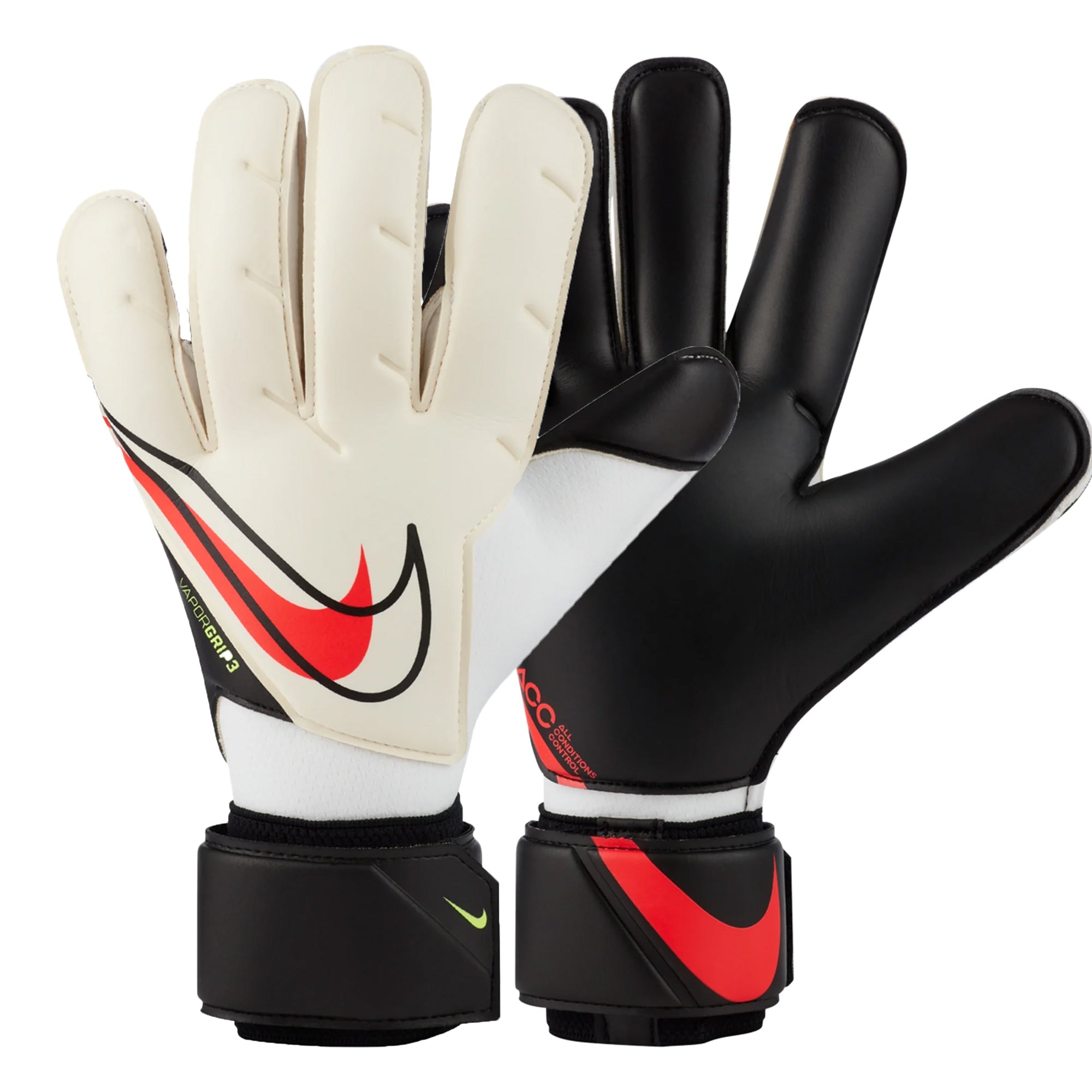Nike Men's Vapor Grip Goalkeeper Gloves White/Black/Red – Azteca