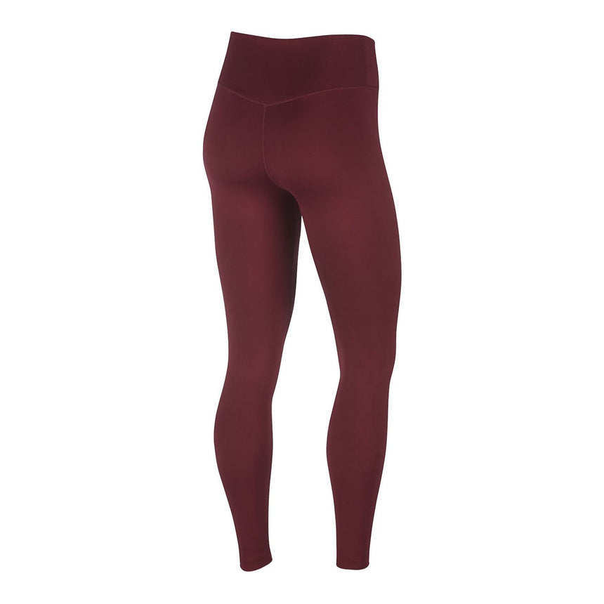 Nike Womens DriFit One MidRise Tights Dark Beetroot/White Back