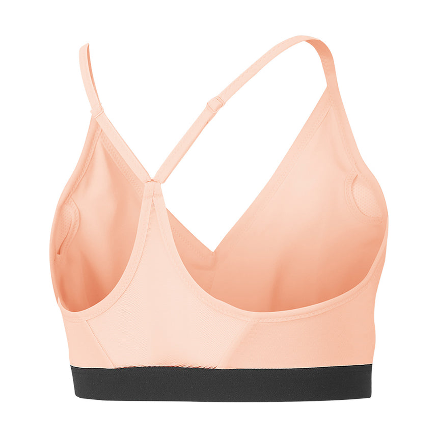 Nike Womens Indy DriFIT VNeck Sports Bra Pink/Black Back