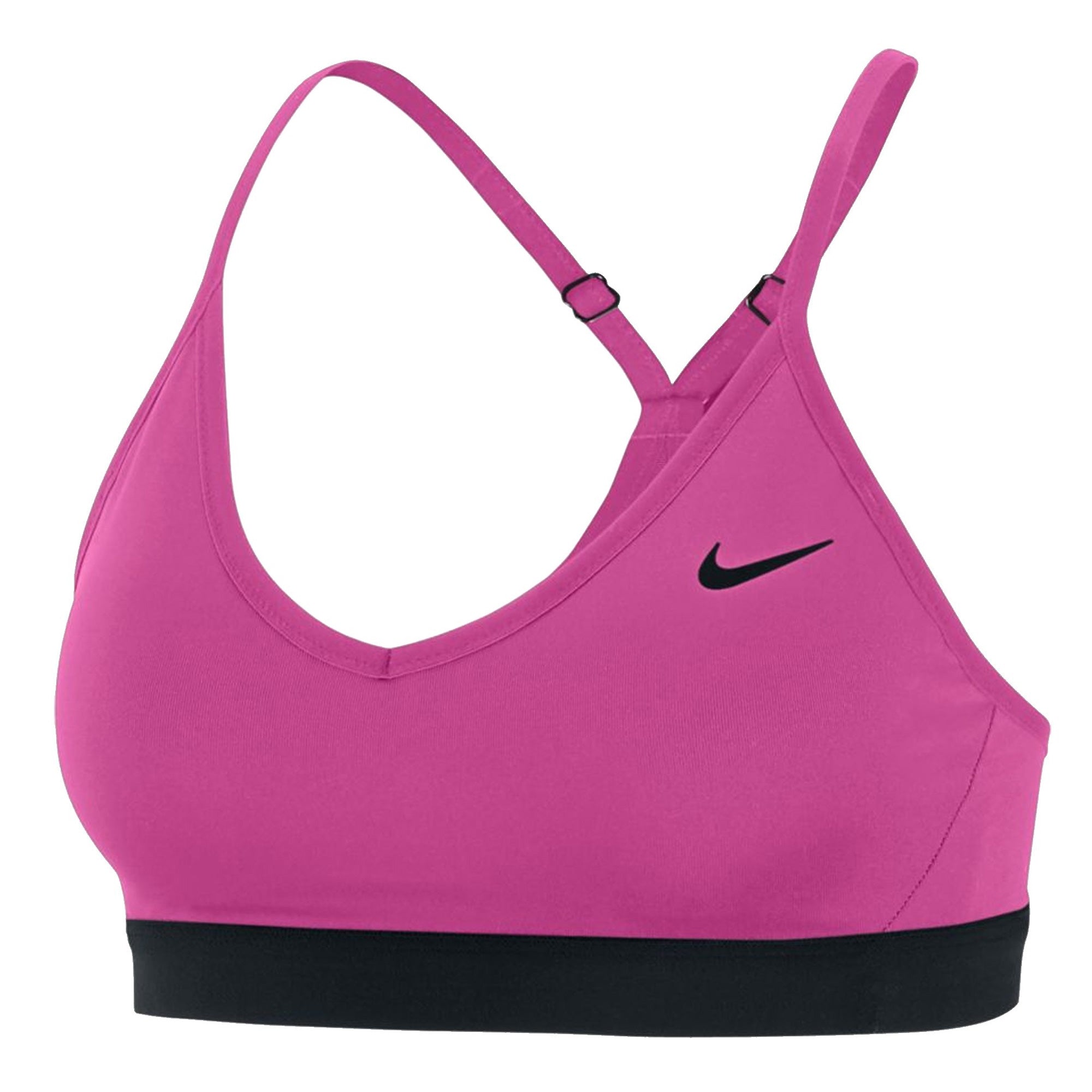 Nike Women's Indy Dri-FIT V-Neck Sports Bra Pink Quartz/White