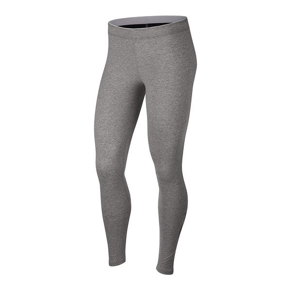 Leggings Nike Sportswear Swoosh High Rise Leggings Dark Grey Heather/ White  | Queens