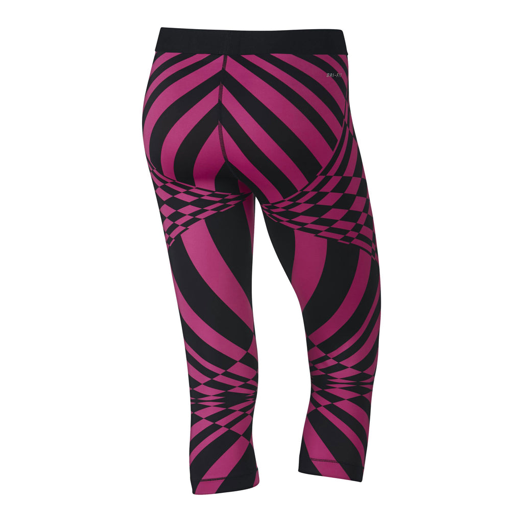 Nike Womens Pro Engineered Training Capris Pink/Black Back
