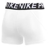 Nike Womens Pro Tight 3 Shorts White/Black Back