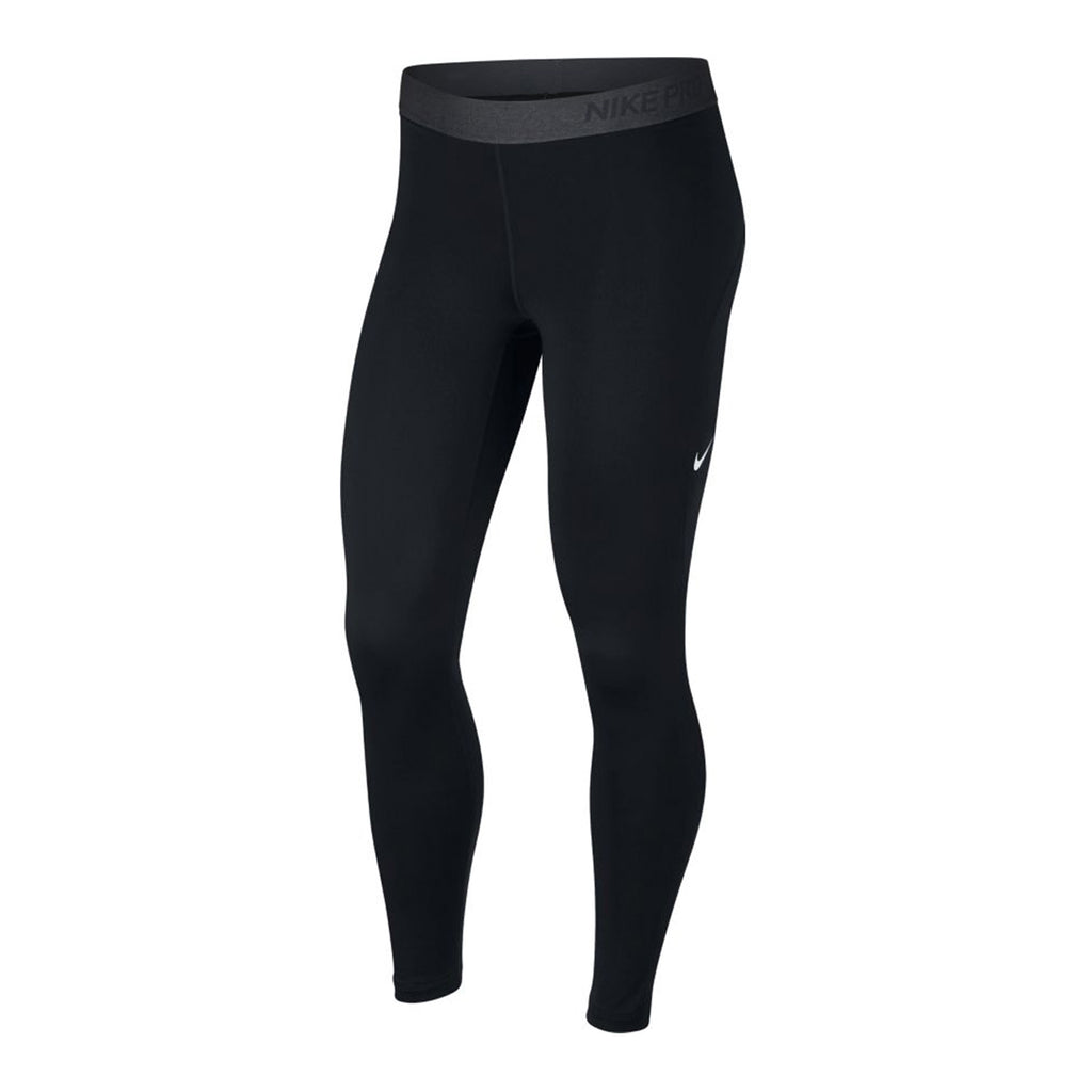 Nike Womens Pro Warm Tights Black/Dark Grey Front