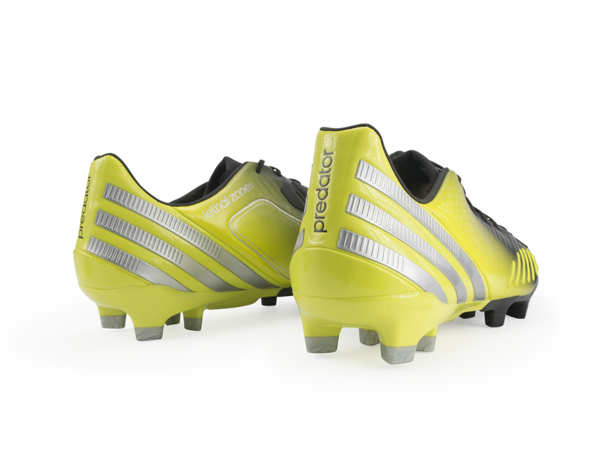 adidas Men's Predator LZ TRX FG Black/Neon Lime-White-Metallic Silver