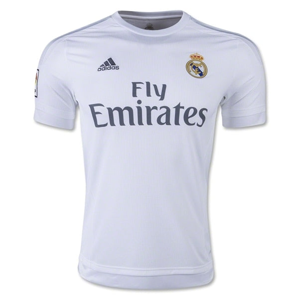 adidas Men's Real Madrid 15/16 Home Jersey White/Clear Grey/Onix