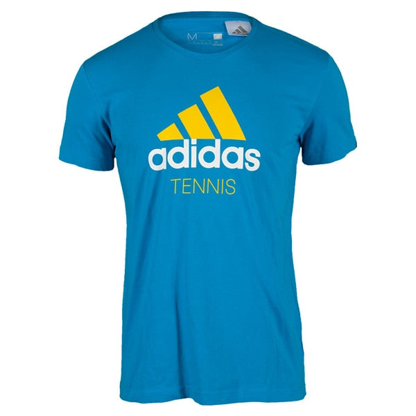 adidas Men's Tennis Tee Solar Blue