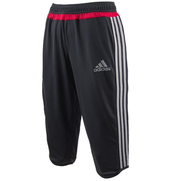 adidas Men's AC Milan 3/4 Training Pants Black/Charcoal Solid Grey/Victory Red