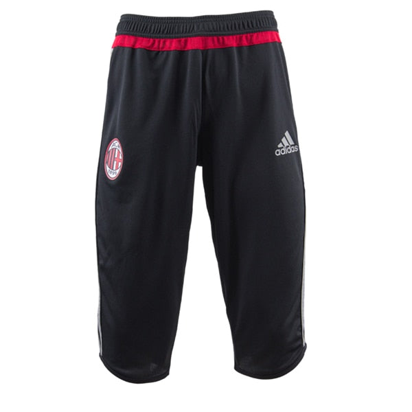 adidas Men's AC Milan 3/4 Training Pants Black/Charcoal Solid Grey/Victory Red