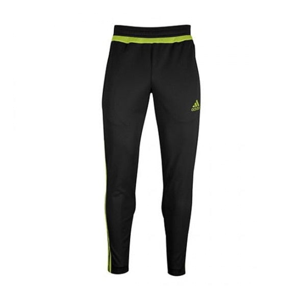 adidas Men's Tiro 15 Soccer Training Pants Black/Semi Solar Yellow/Black