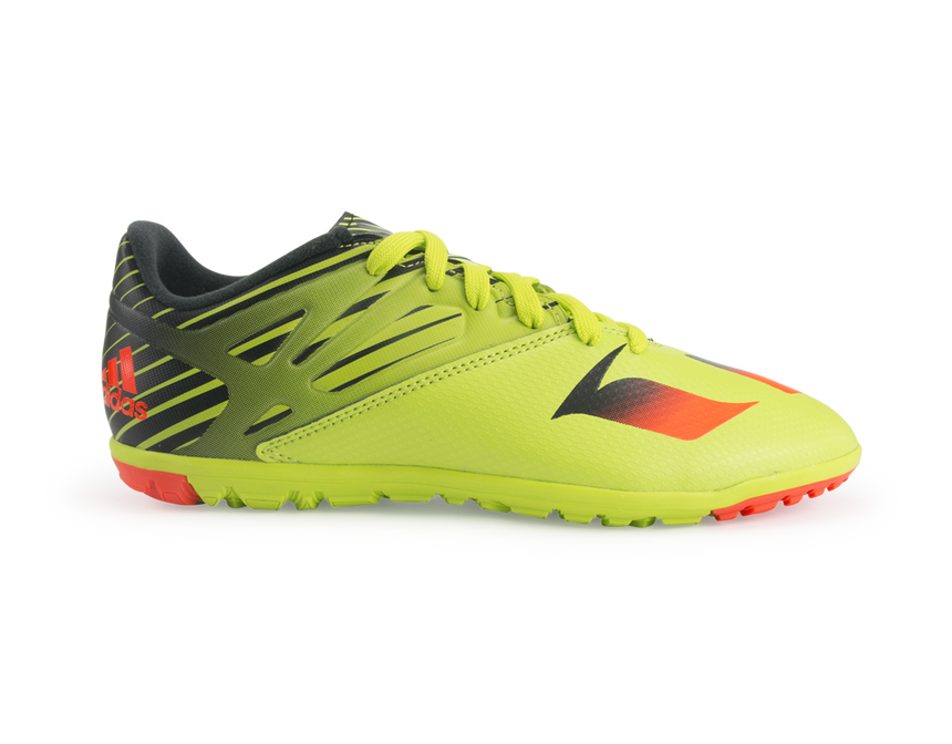 adidas Kids Messi 15.3 Turf Soccer Shoes Semi Solar Slime/Solar Red/Black
