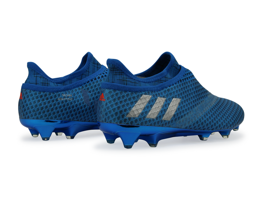adidas Men's Messi 16+ PUREAGILITY FG Sho Blue/Metallic Silver