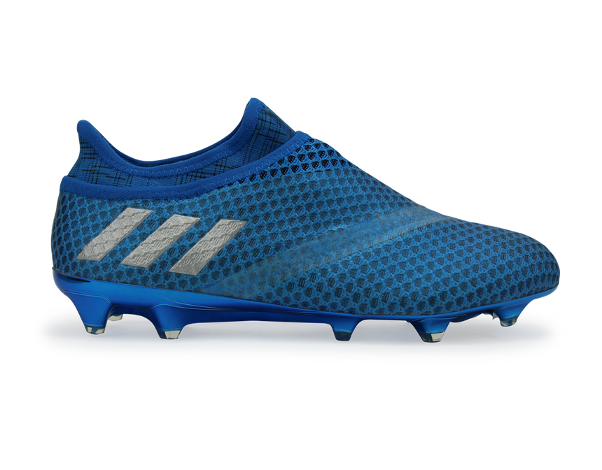 adidas Men's Messi 16+ PUREAGILITY FG Sho Blue/Metallic Silver