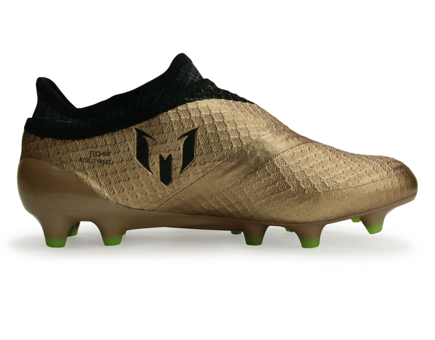 adidas Kids Messi 16+ FG Copper Metallic/Core Black/Solar Green