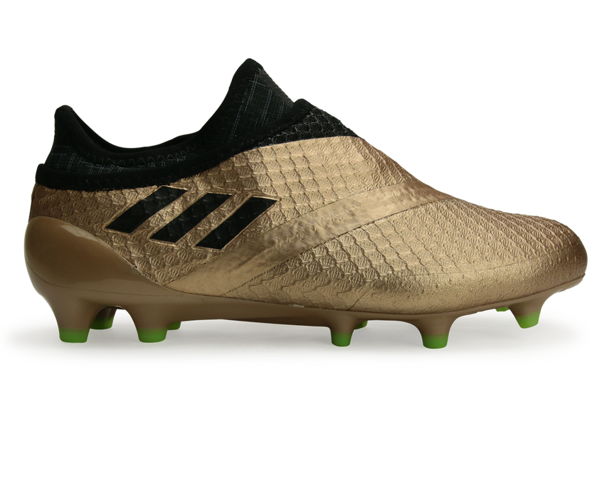 adidas Kids Messi 16+ FG Copper Metallic/Core Black/Solar Green