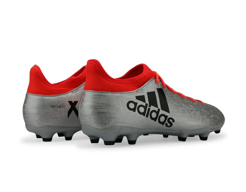 adidas Men's X 16.3 FG Silver Metalic/Core Black/Solar Red