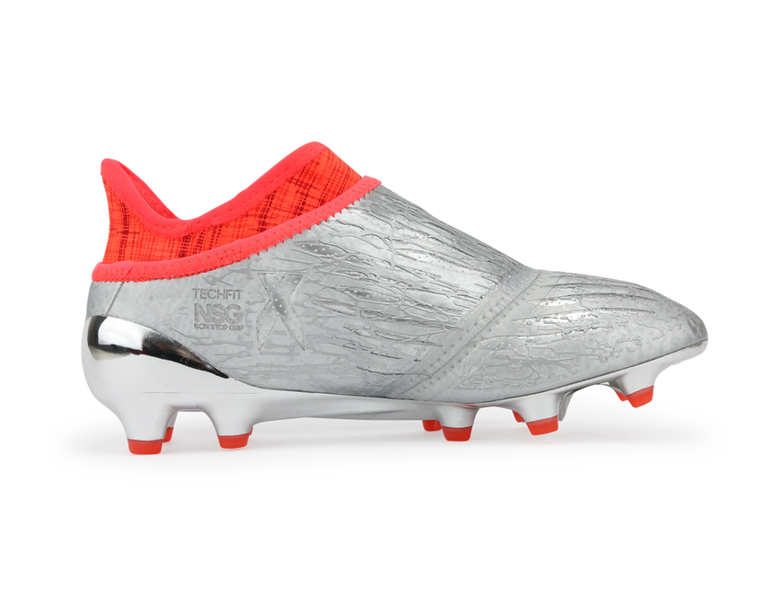 adidas Kids X 16+ Purechaos FG J Silver Metalic/Core Black/Solar Red