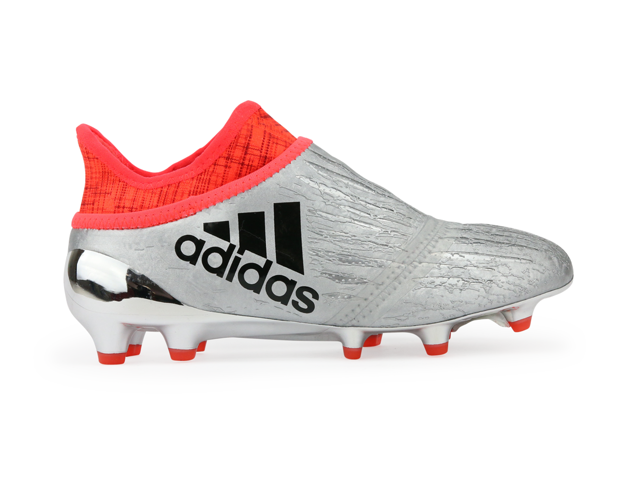 adidas Kids X 16 Purechaos FG J Silver Metalic Core Black Solar Red Azteca Soccer